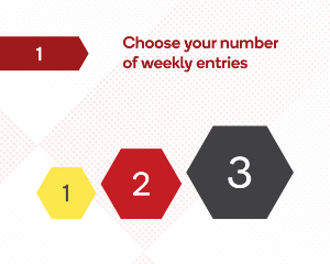 Choose your number of weekly entries